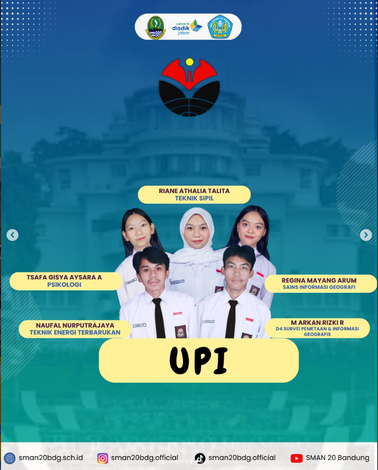 Selamat kepada murid kelas XII SMAN 20 Bandung